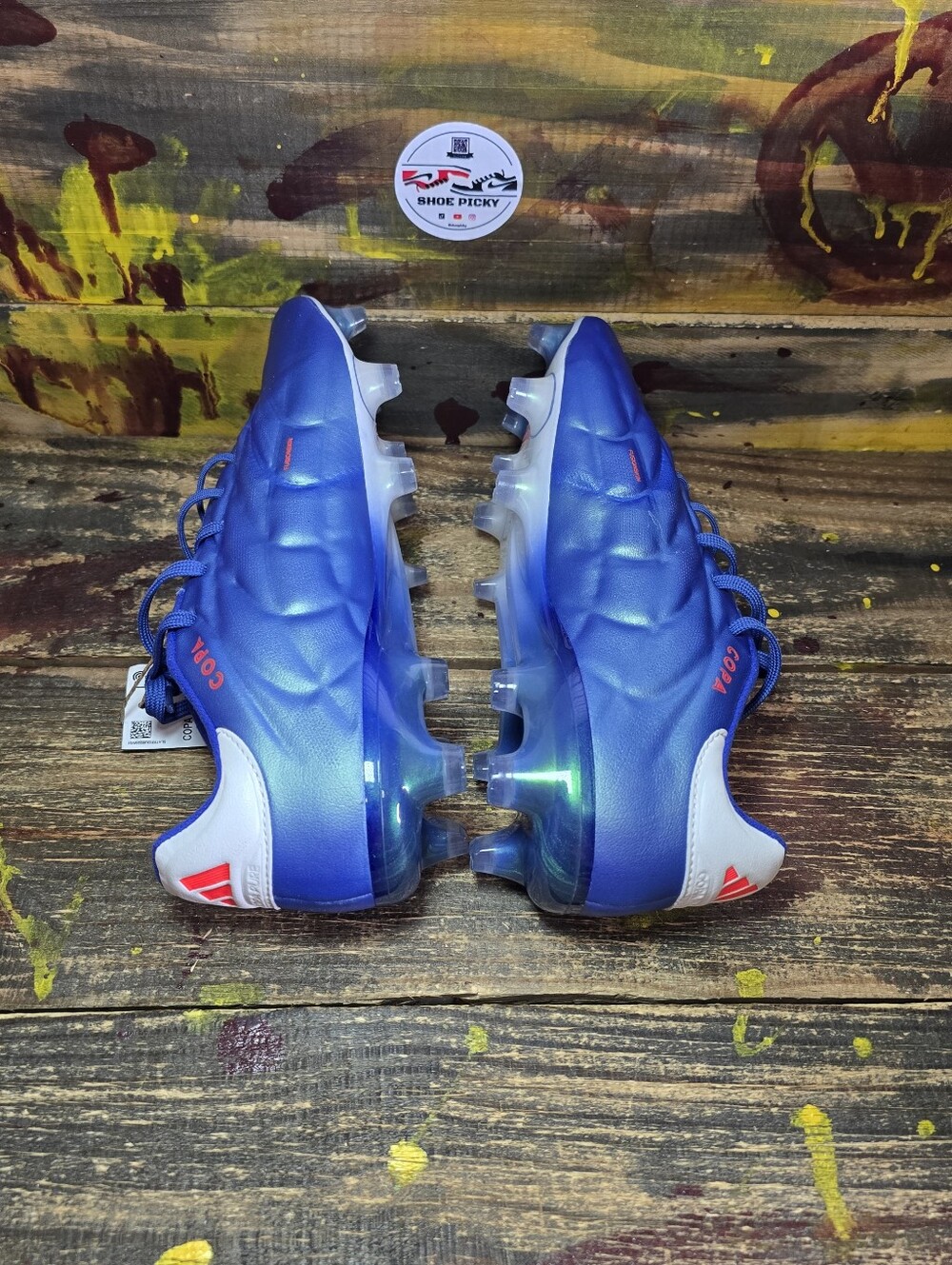 Adidas Copa Pure 2.1 FG Blue White Soccer Cleats IE4894 Men's Size 7 / Wmn's‎ 8 - Picture 5 of 8